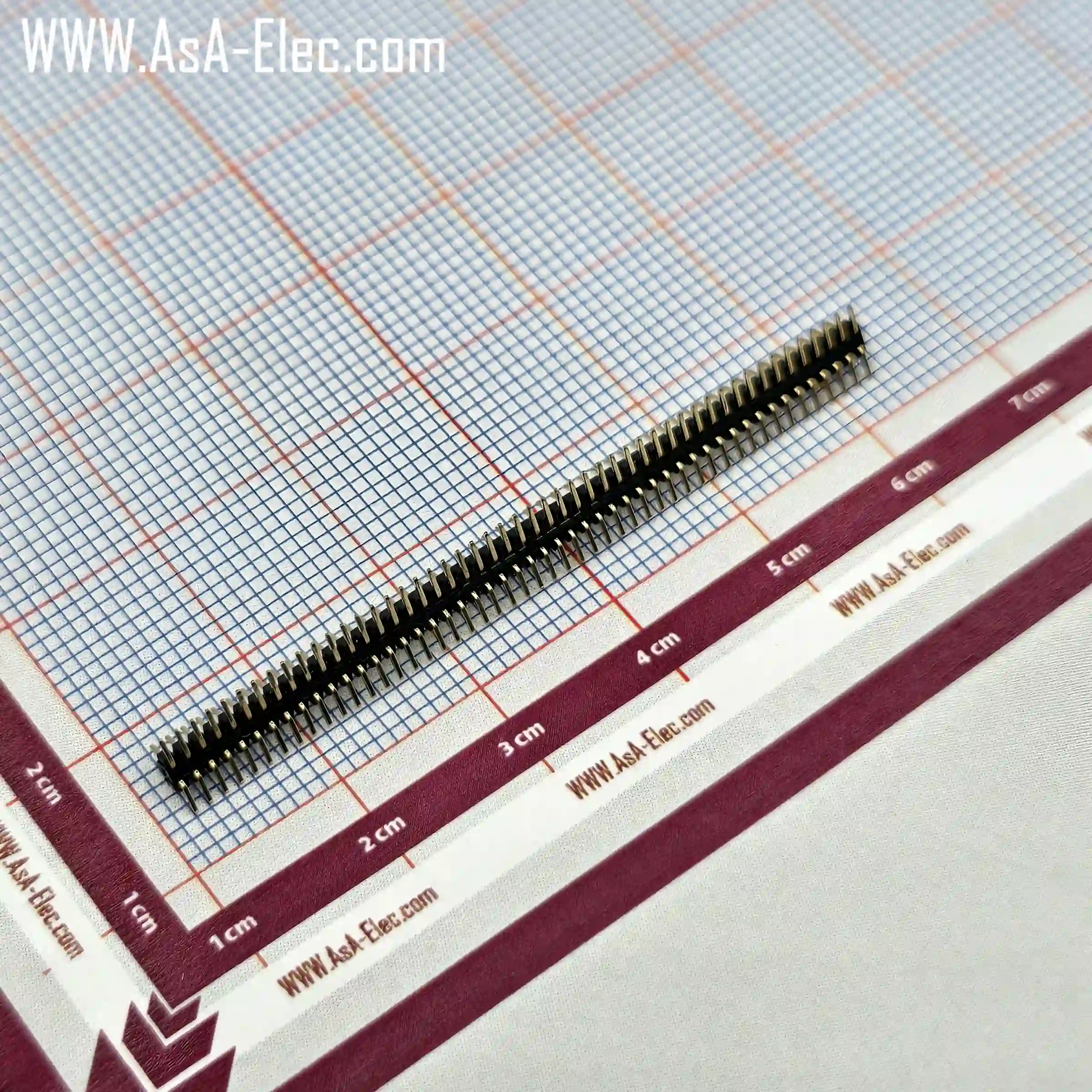 پین هدر 50*2 نری اتصال سطحی 1.00 میلیمتر SMD